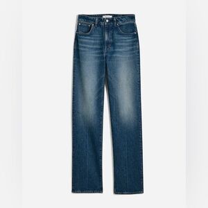 Madewell Curvy Longline Straight Jean in Greendale Wash